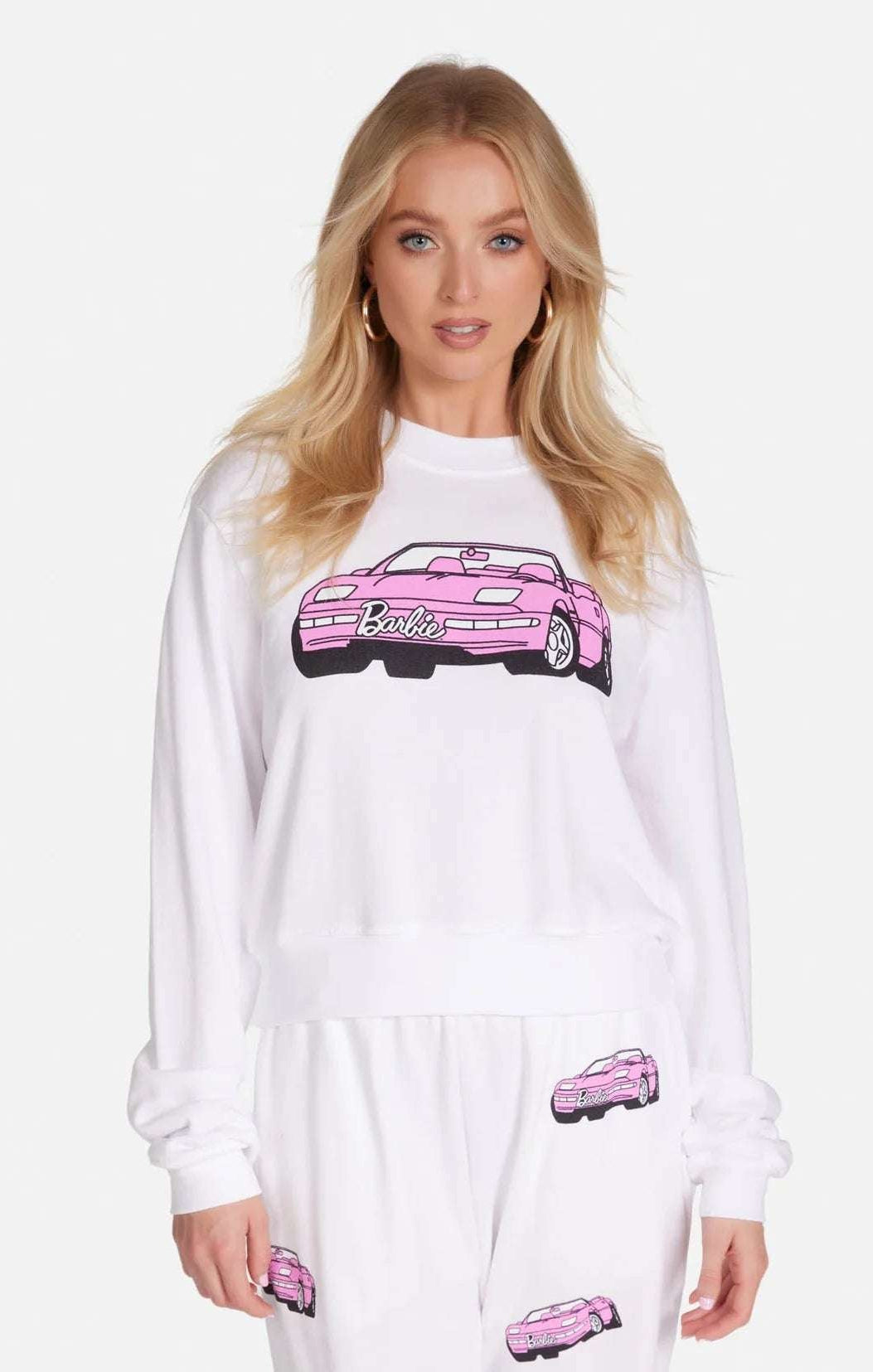 Shop Lauren Moshi Lauren Moshi Spalding Barbie Convertible Sweatshirt Sweater for women – premium loungewear and festival fashion at Spoiled Brat
