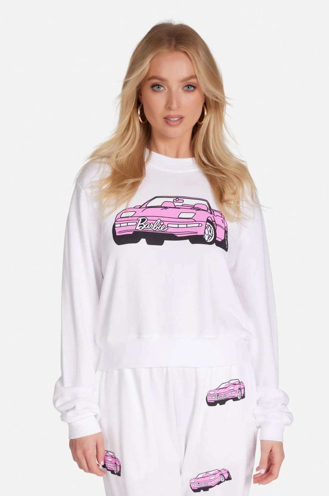 Shop Lauren Moshi Lauren Moshi Spalding Barbie Convertible Sweatshirt Sweater for women – premium loungewear and festival fashion at Spoiled Brat