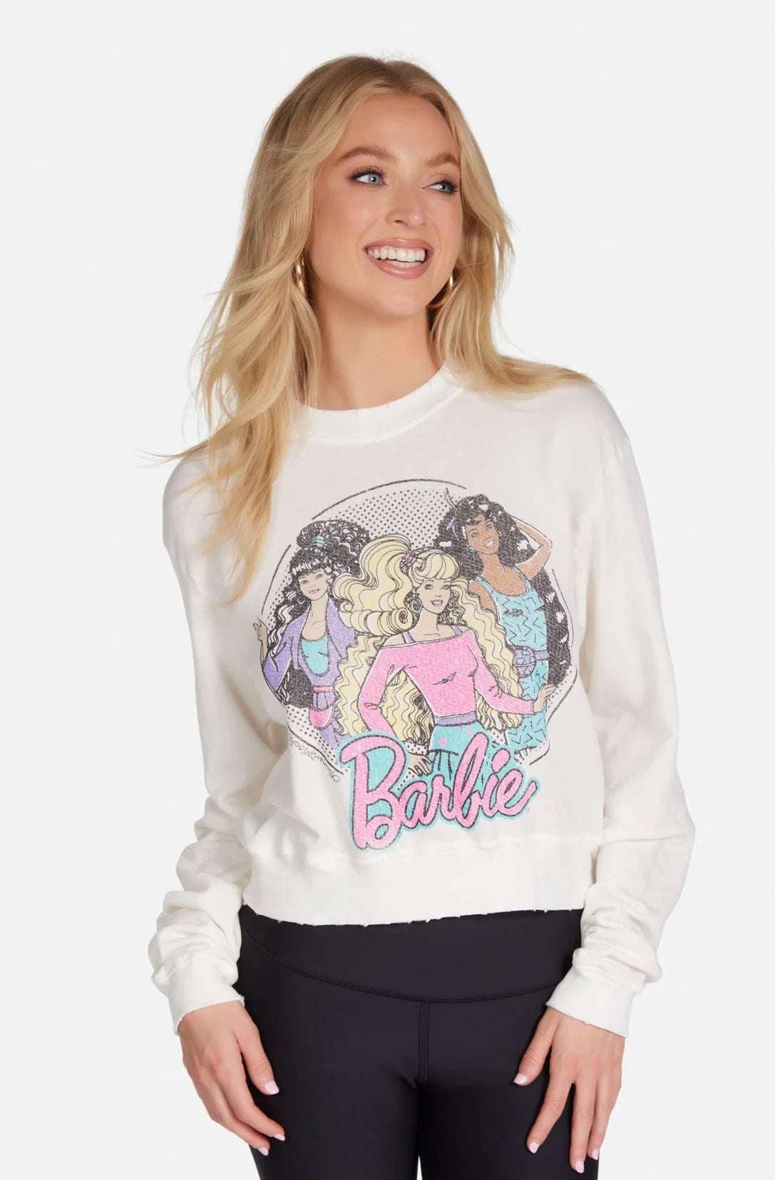 Shop Lauren Moshi Lauren Moshi Spalding Barbie Sweatshirt Sweater for women – premium loungewear and festival fashion at Spoiled Brat