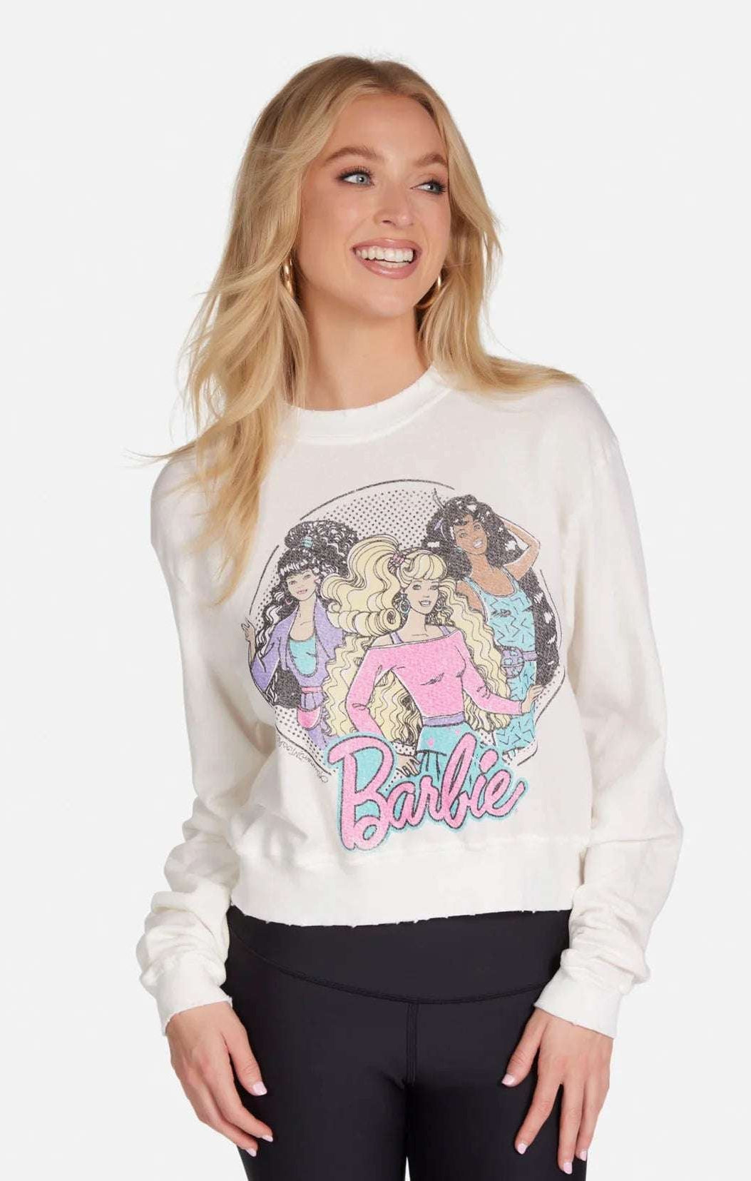 Shop Lauren Moshi Lauren Moshi Spalding Barbie Sweatshirt Sweater for women – premium loungewear and festival fashion at Spoiled Brat
