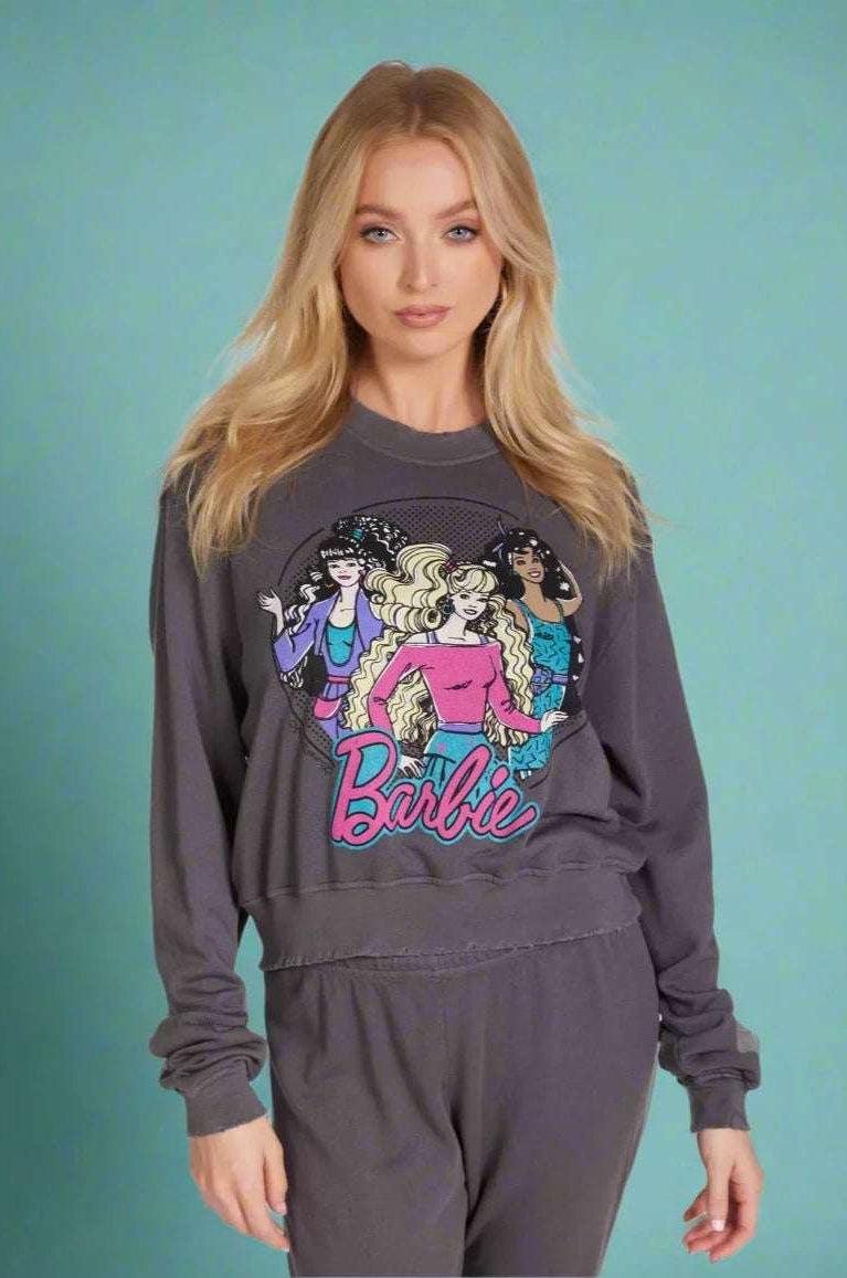 Shop Lauren Moshi Lauren Moshi Spalding Barbie Sweatshirt Sweater for women – premium loungewear and festival fashion at Spoiled Brat