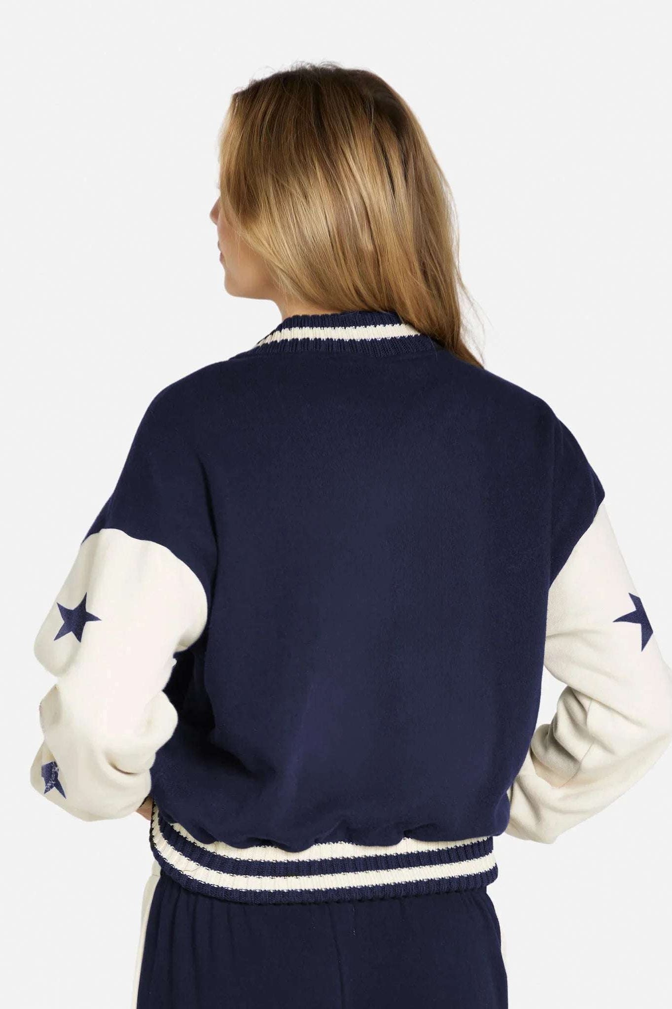 Shop Lauren Moshi Lauren Moshi Taissa Stars Zip Jacket Zip Up Hoodie for women – premium loungewear and festival fashion at Spoiled Brat