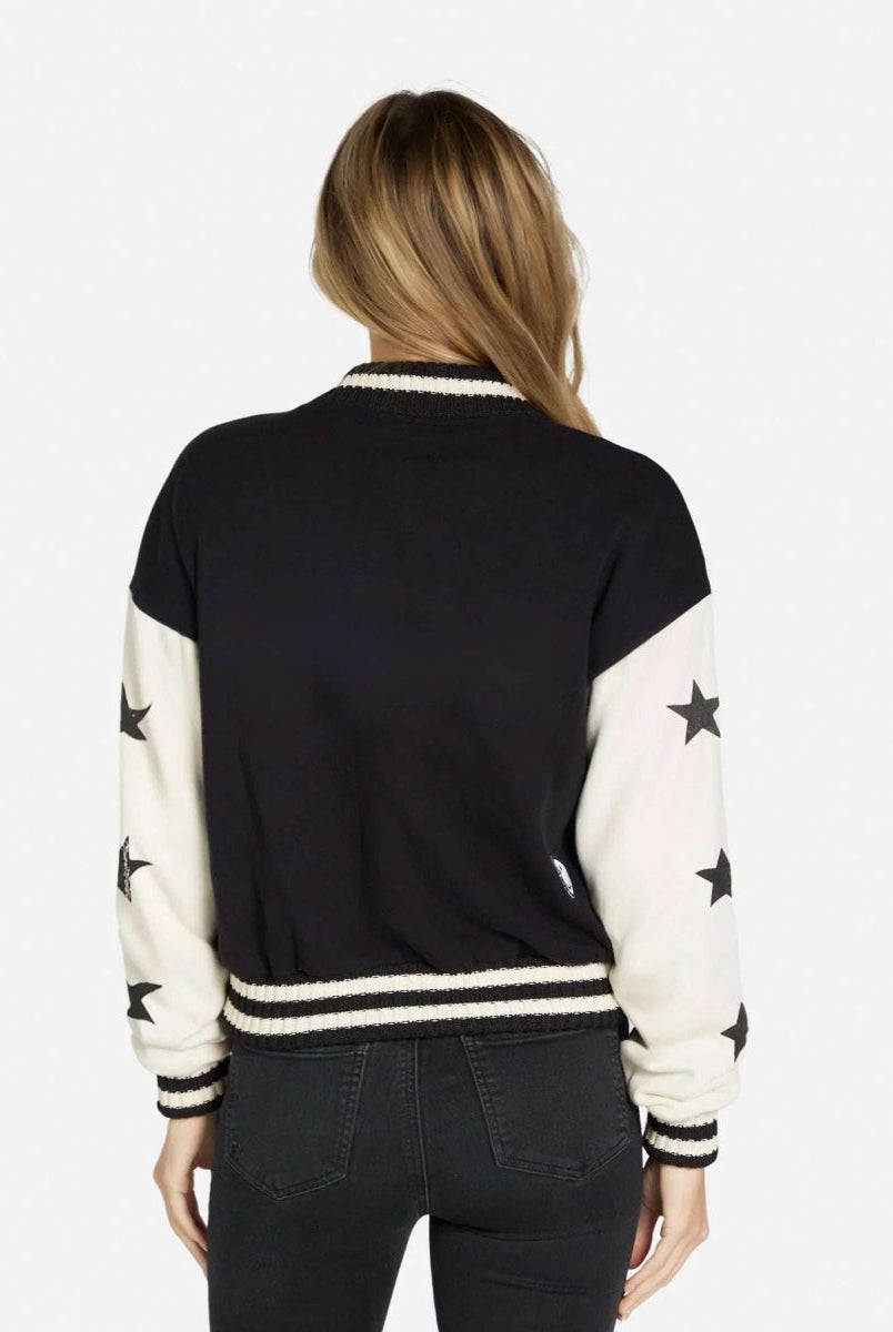 Shop Lauren Moshi Lauren Moshi Taissa Stars Zip Jacket Zip Up Hoodie for women – premium loungewear and festival fashion at Spoiled Brat