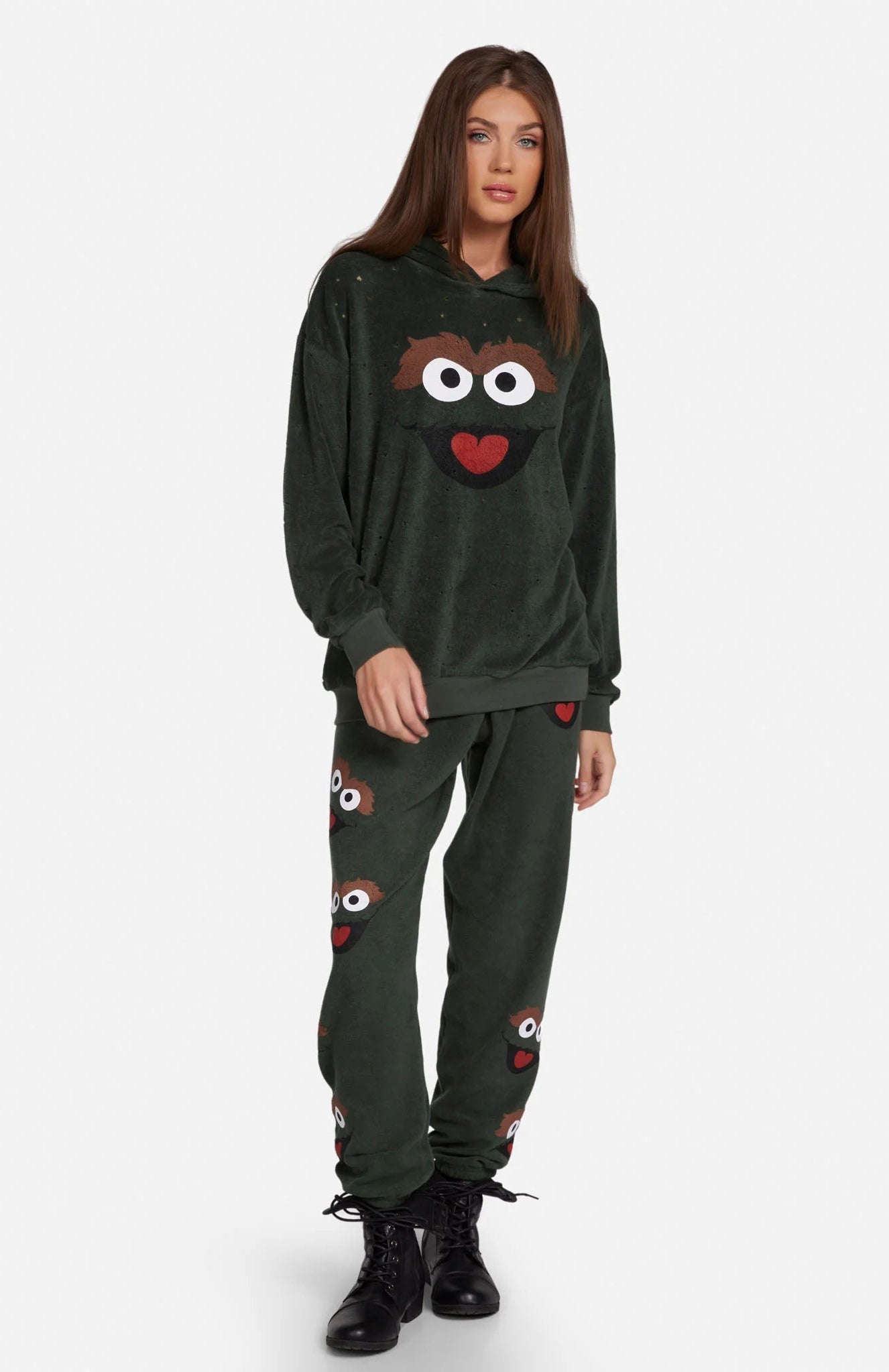 Shop Lauren Moshi Lauren Moshi Tanzy Oscar The Grouch Joggers Jogging Pants for women – premium loungewear and festival fashion at Spoiled Brat