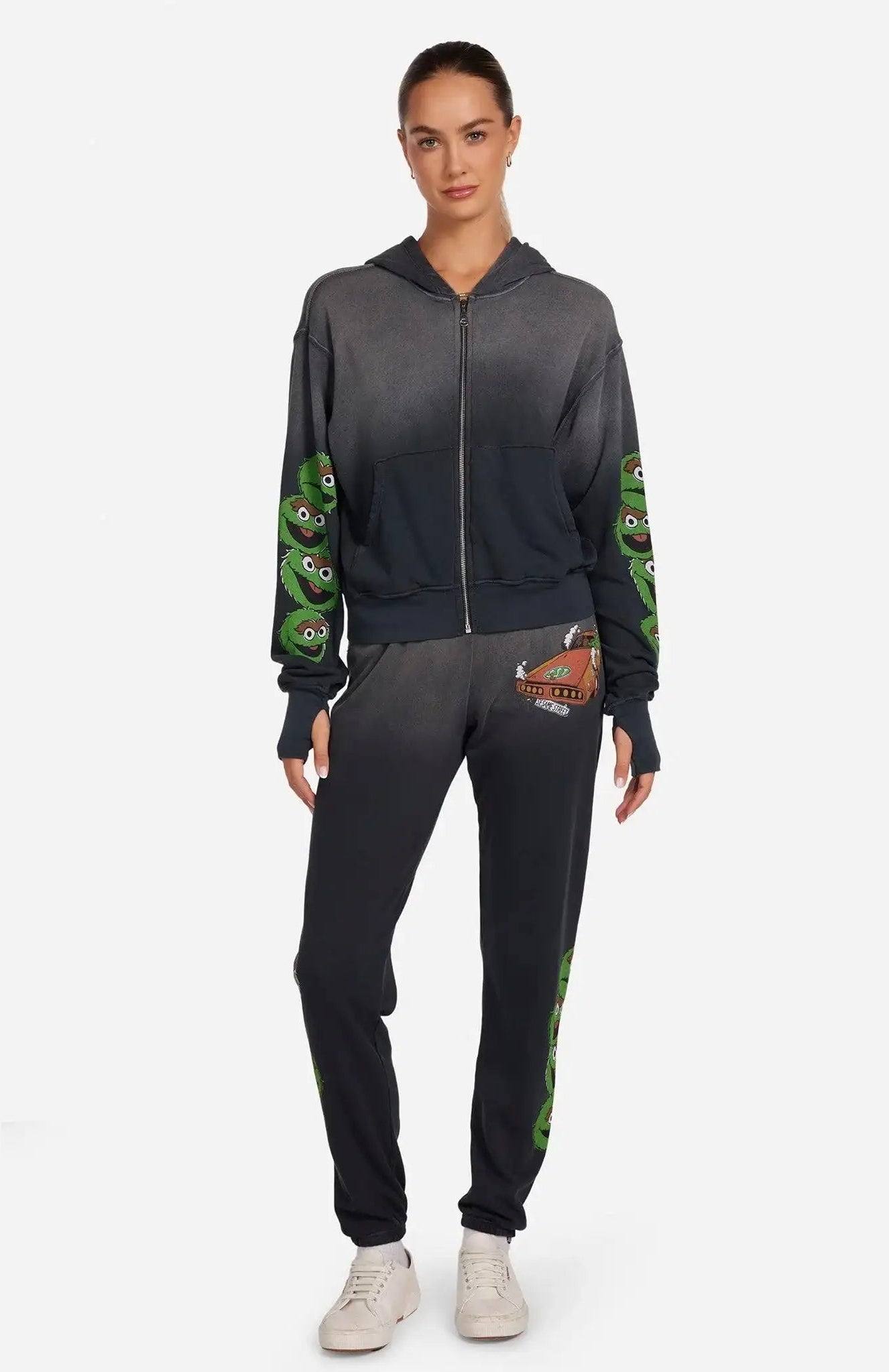 Shop Lauren Moshi Lauren Moshi Tanzy Oscar The Grouch Racing Joggers Jogging Pants for women – premium loungewear and festival fashion at Spoiled Brat