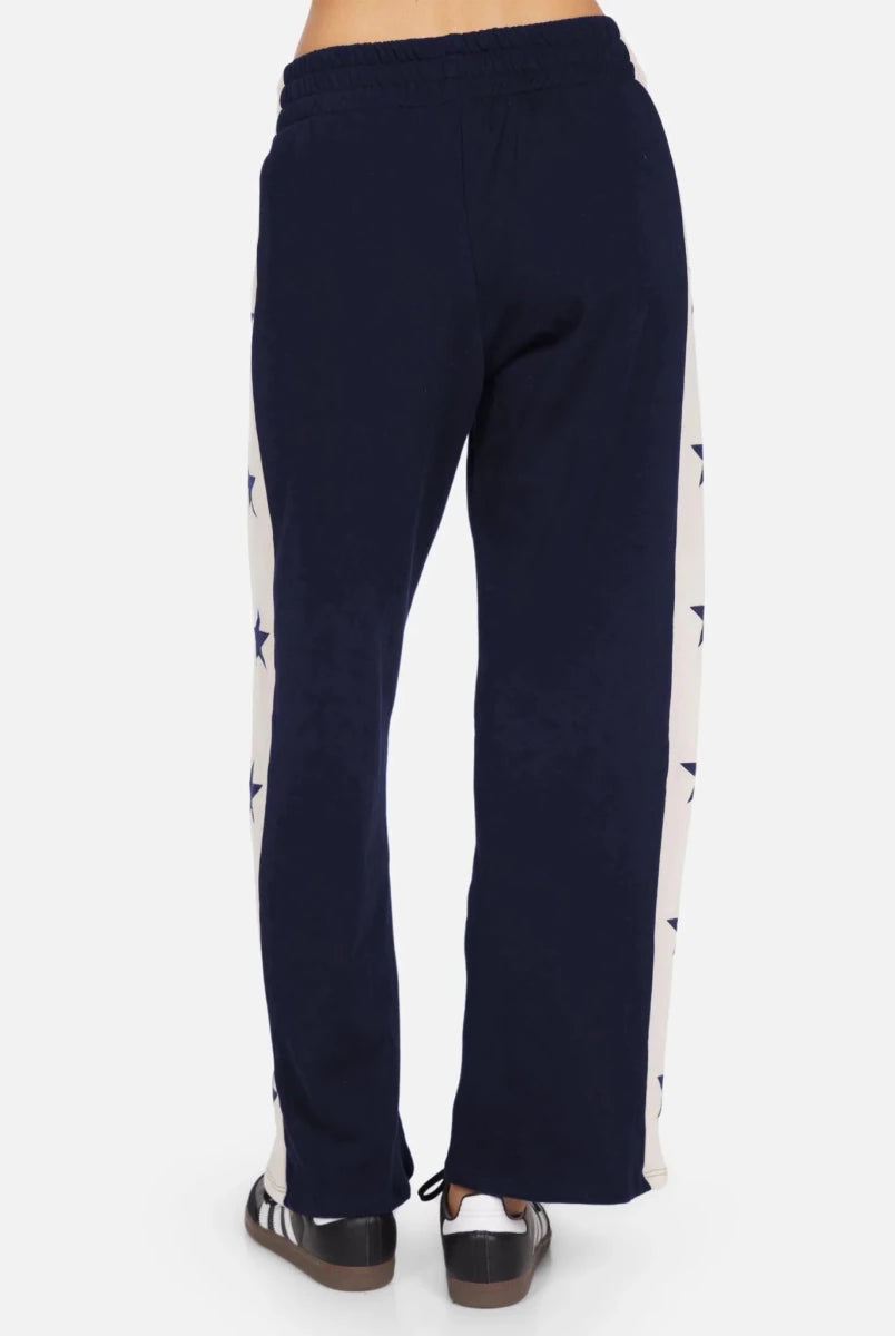 Shop Lauren Moshi Lauren Moshi Tawny Stars Wide Leg Pants Sweatpants for women – premium loungewear and festival fashion at Spoiled Brat