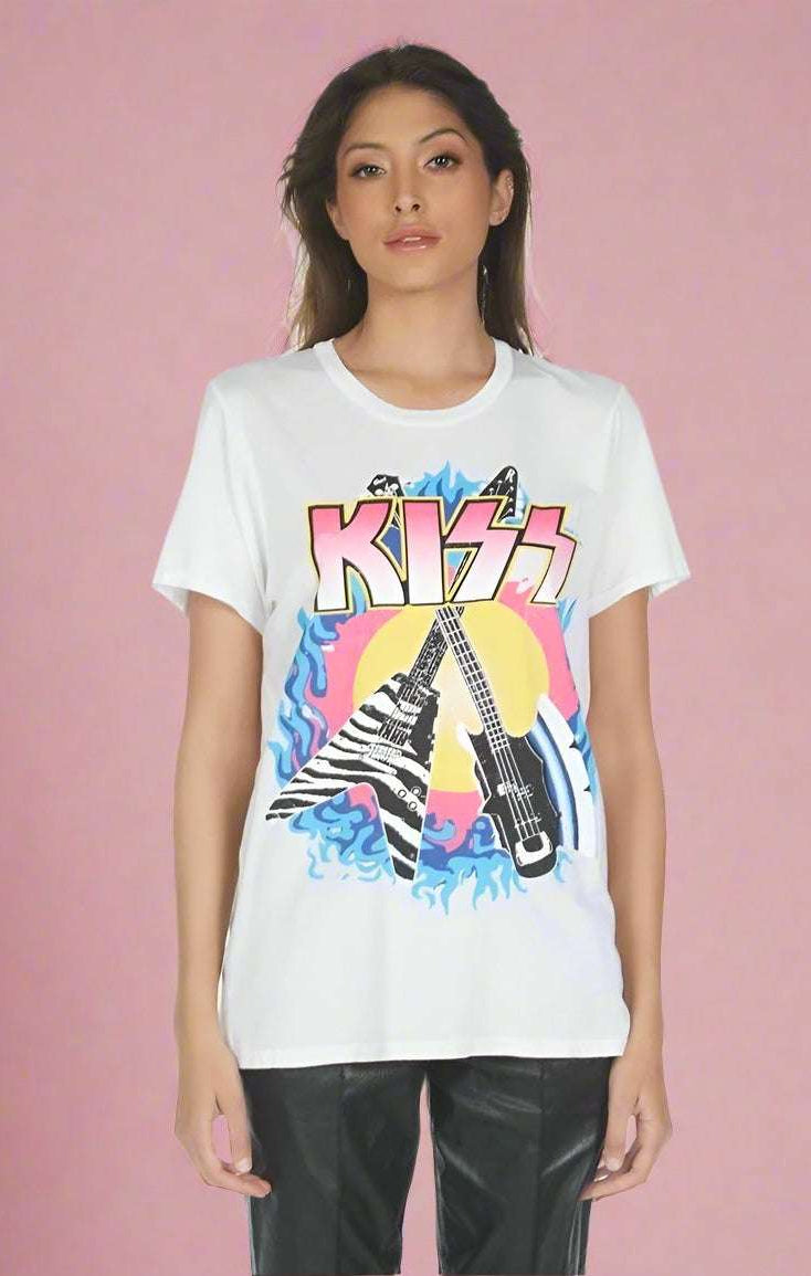Lauren Moshi Wolf KISS Animalize T-Shirt T-Shirt by Lauren Moshi as seen on celebrities
