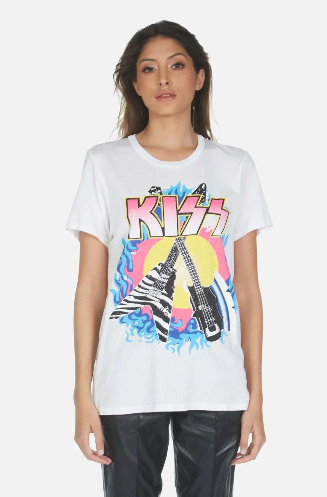 Lauren Moshi Wolf KISS Animalize T-Shirt T-Shirt by Lauren Moshi as seen on celebrities