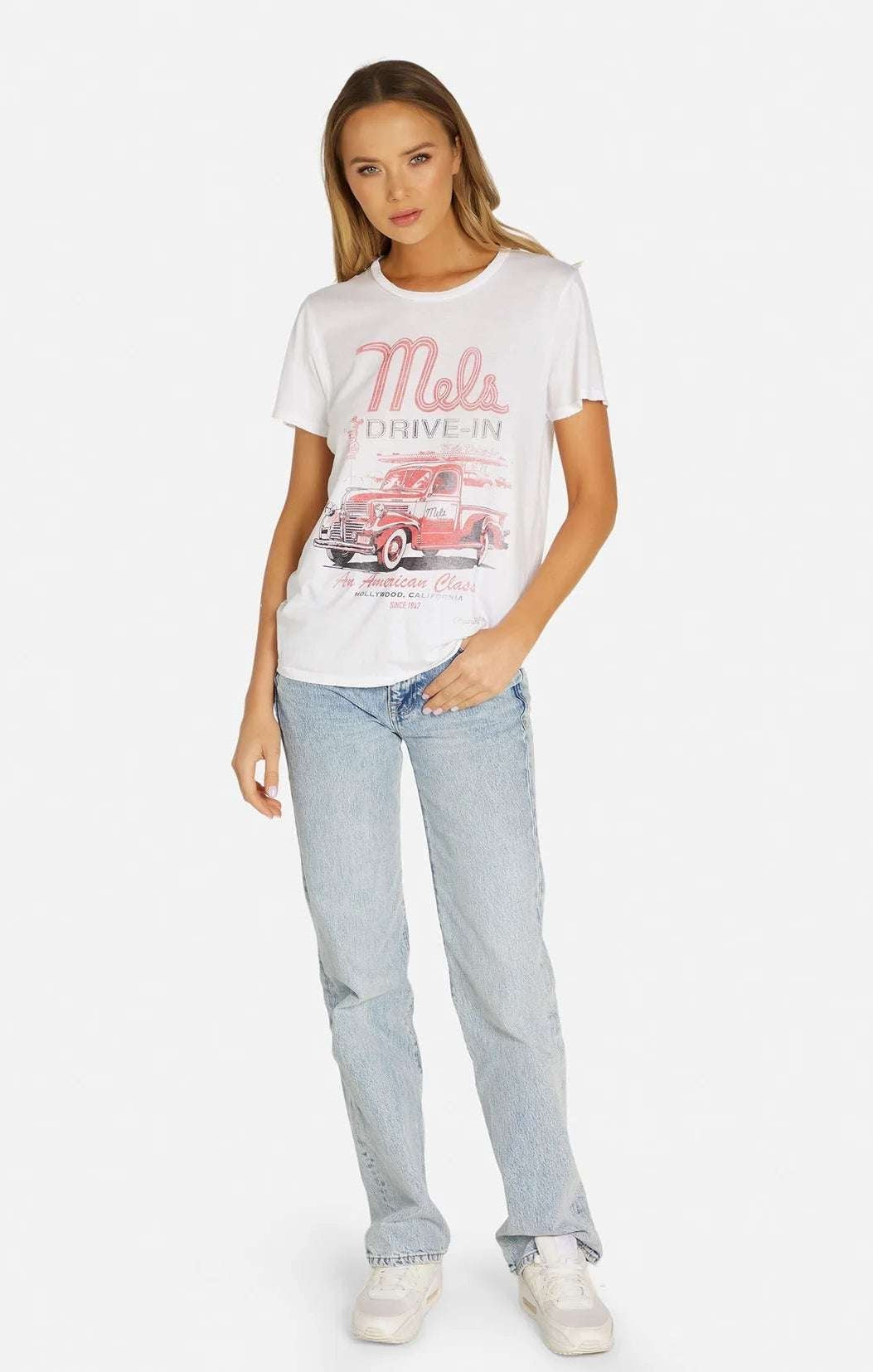 Shop Lauren Moshi Lauren Moshi Wolf Mels Drive - In Boyfriend T-Shirt T-Shirt for women – premium loungewear and festival fashion at Spoiled Brat