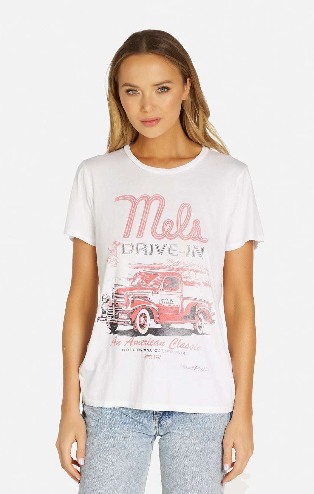 Shop Lauren Moshi Lauren Moshi Wolf Mels Drive - In Boyfriend T-Shirt T-Shirt for women – premium loungewear and festival fashion at Spoiled Brat