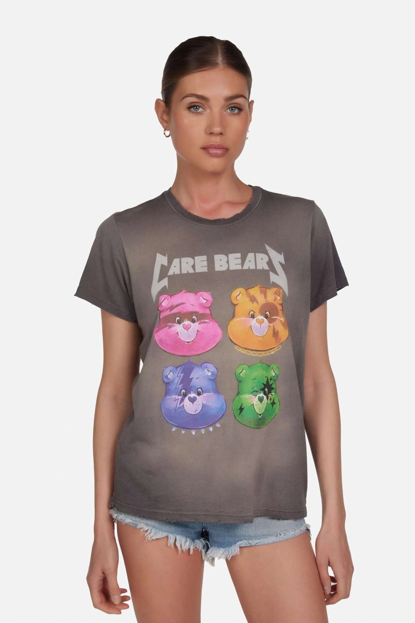 Shop Lauren Moshi Lauren Moshi Wolf Rock Care Bears Tee T-Shirt for women – premium loungewear and festival fashion at Spoiled Brat