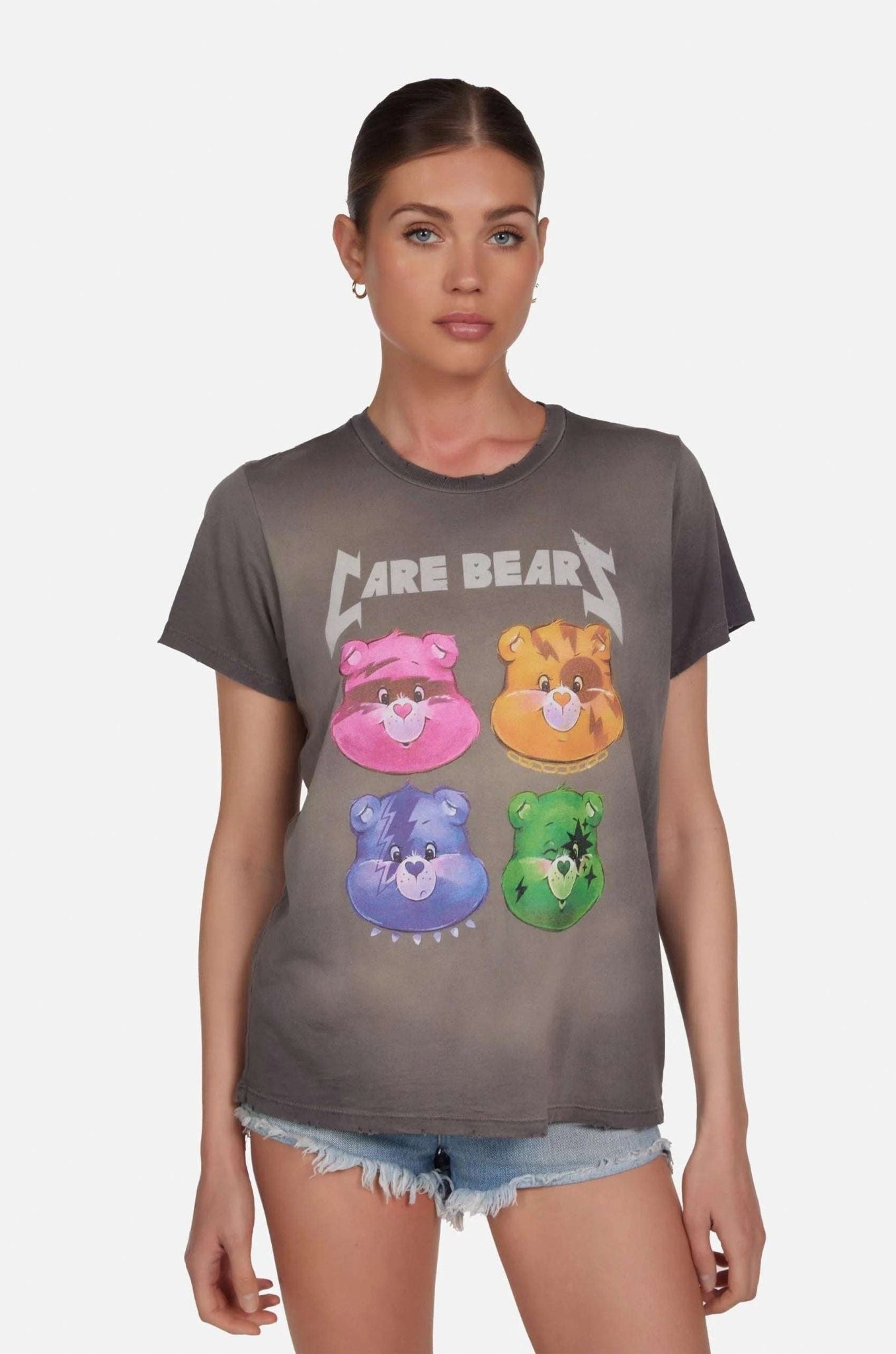 Shop Lauren Moshi Lauren Moshi Wolf Rock Care Bears Tee T-Shirt for women – premium loungewear and festival fashion at Spoiled Brat