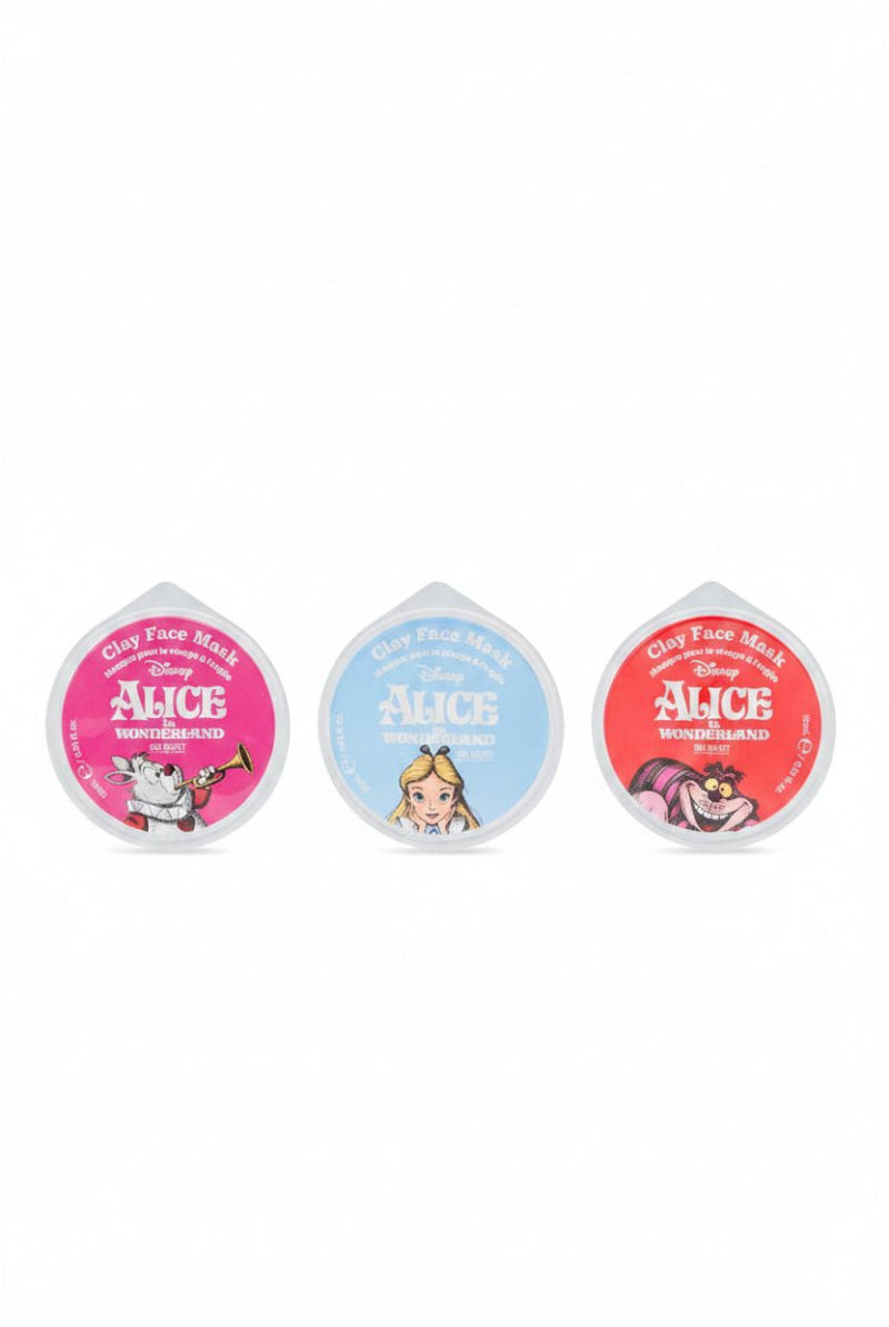Shop Mad Beauty Disney Alice in Wonderland Clay Face Mask Trio Face Mask for women – premium loungewear and festival fashion at Spoiled Brat