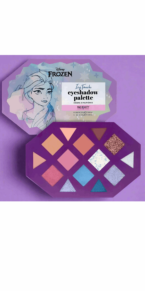 Shop Mad Beauty Disney Frozen Icy Touch Eyeshadow Palette Eyeshadow for women – premium loungewear and festival fashion at Spoiled Brat