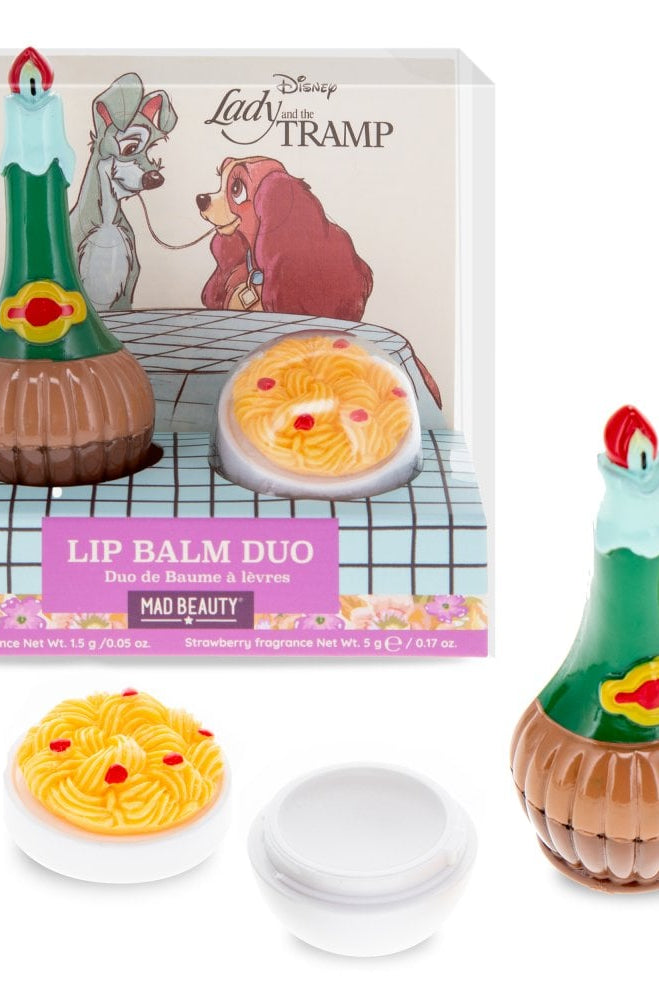 Shop Mad Beauty Disney Lady & The Tramp Lip Balm Duo Lip Balm for women – premium loungewear and festival fashion at Spoiled Brat