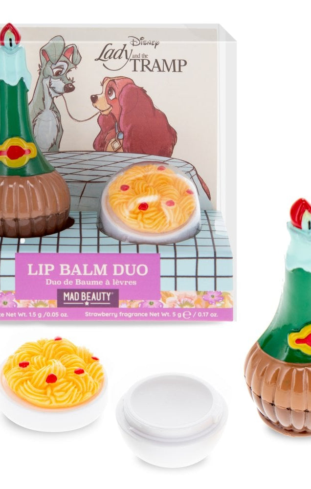 Shop Mad Beauty Disney Lady & The Tramp Lip Balm Duo Lip Balm for women – premium loungewear and festival fashion at Spoiled Brat