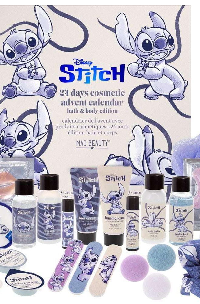 Shop Mad Beauty Disney Stitch Denim 24 Day Advent Advent Calendar for women – premium loungewear and festival fashion at Spoiled Brat