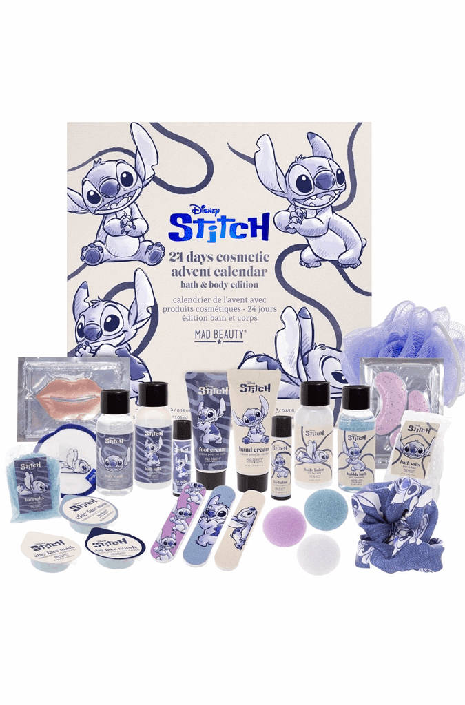 Shop Mad Beauty Disney Stitch Denim 24 Day Advent Advent Calendar for women – premium loungewear and festival fashion at Spoiled Brat