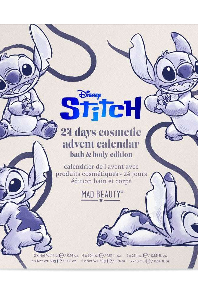 Shop Mad Beauty Disney Stitch Denim 24 Day Advent Advent Calendar for women – premium loungewear and festival fashion at Spoiled Brat