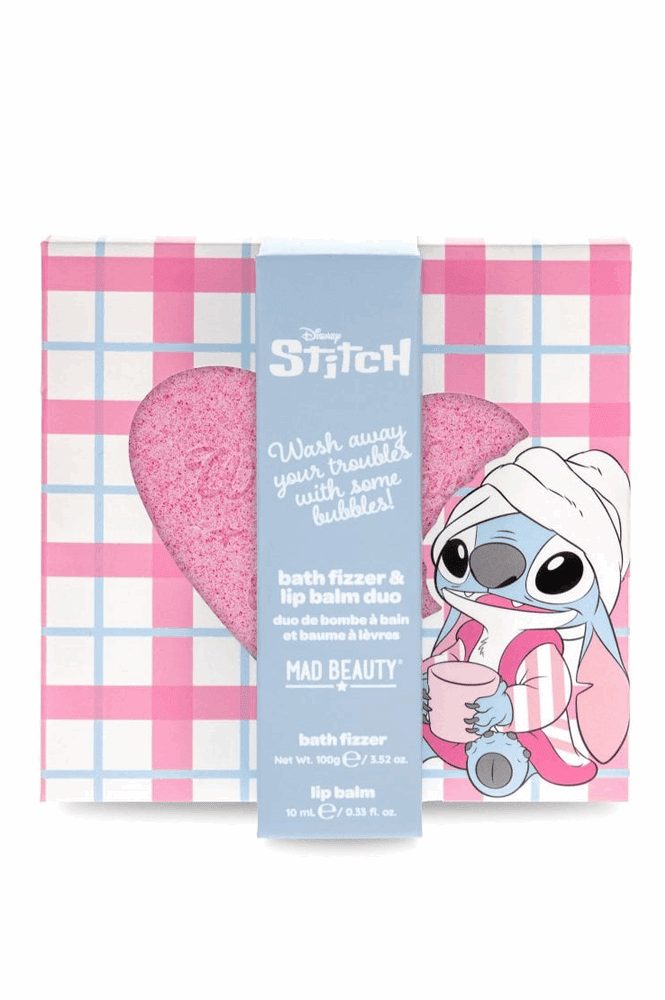 Shop Mad Beauty Disney Stitch Pamper Fizzer & Lip Balm Lip Balm for women – premium loungewear and festival fashion at Spoiled Brat