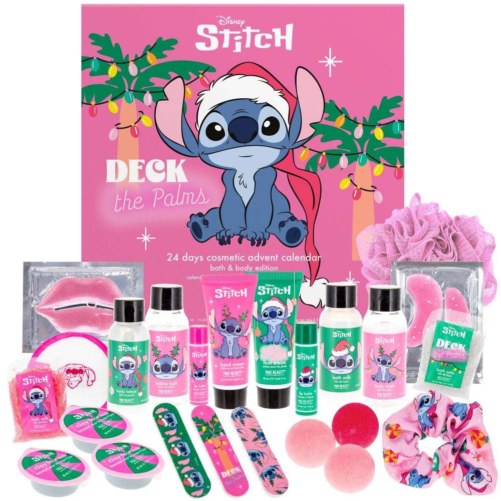 Shop Mad Beauty Disney Stitchmas 24 Day Advent Advent Calendar for women – premium loungewear and festival fashion at Spoiled Brat