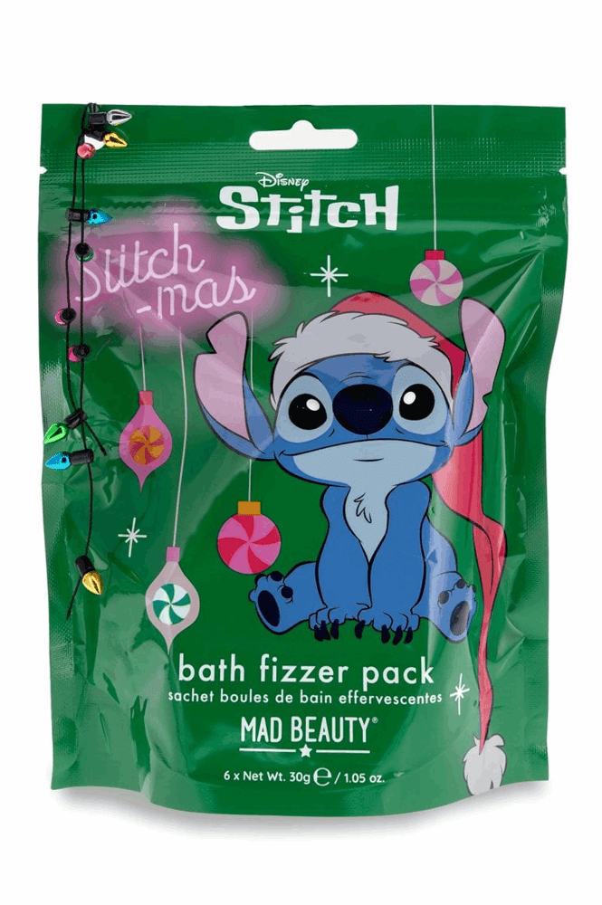 Shop Mad Beauty Disney Stitchmas Bath Fizzer Pack Bath Bombs for women – premium loungewear and festival fashion at Spoiled Brat