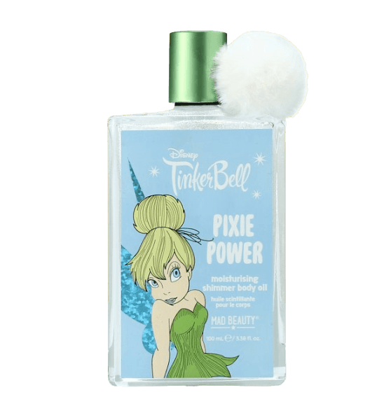 Shop Mad Beauty Disney TinkerBell Pixie Perfection Moisturising Shimmer Oil Beauty Product for women – premium loungewear and festival fashion at Spoiled Brat