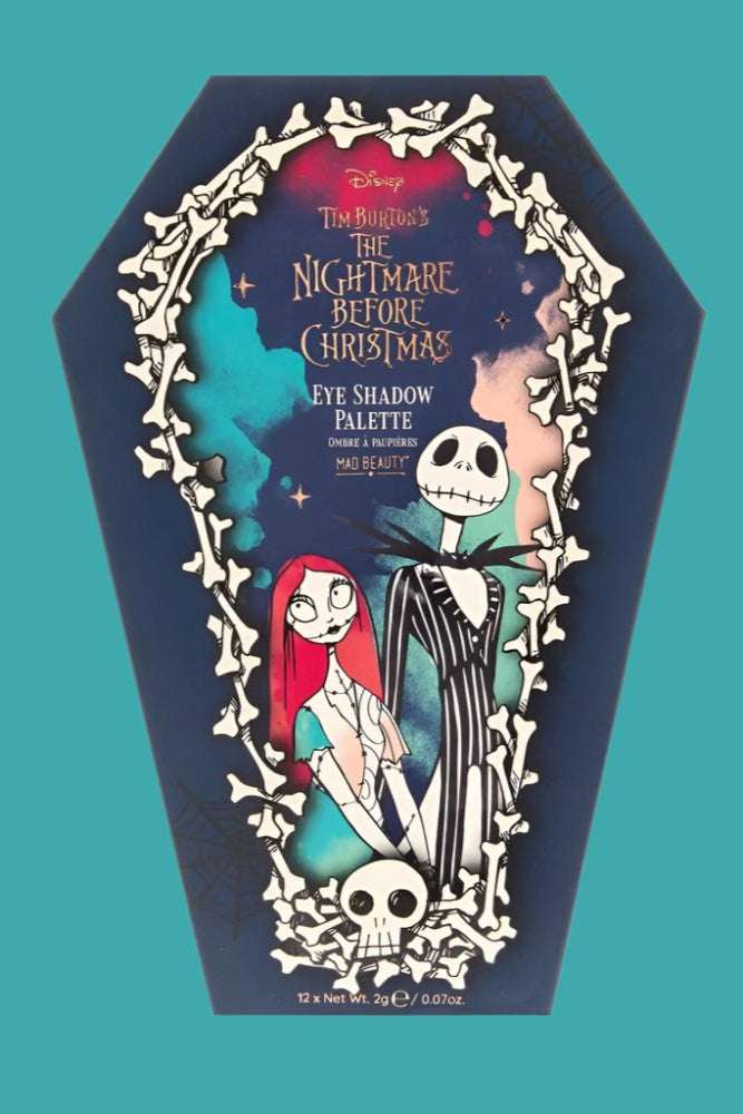 Shop Mad Beauty Mad Beauty Disney Nightmare Before Christmas Coffin Eyeshadow Pallet Eyeshadow for women – premium loungewear and festival fashion at Spoiled Brat