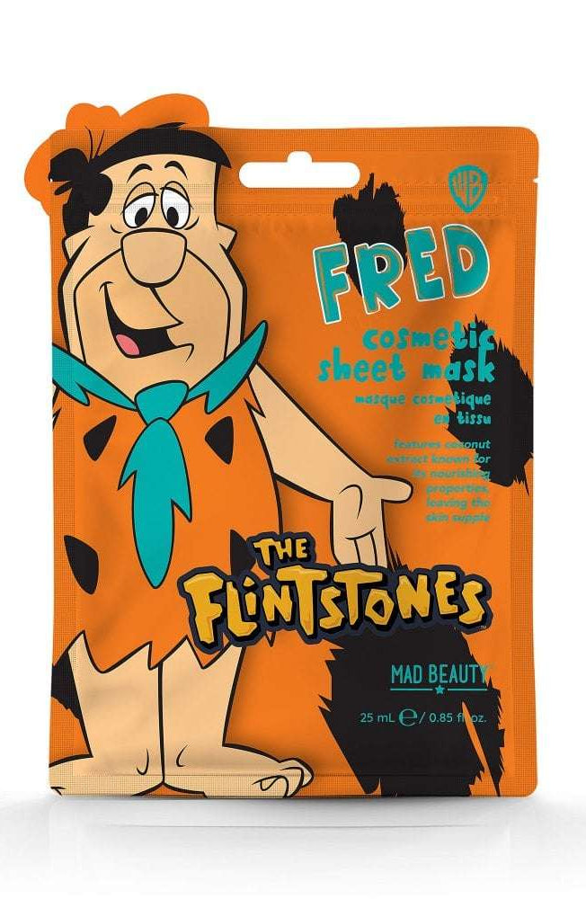 Mad Beauty Warner Brothers Flintstones Cosmetic Sheet Mask as seen on Karen Hauer Face Mask by Mad Beauty as seen on celebrities