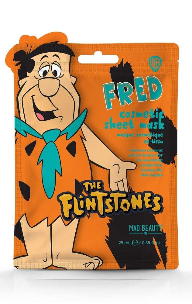 Mad Beauty Warner Brothers Flintstones Cosmetic Sheet Mask as seen on Karen Hauer Face Mask by Mad Beauty as seen on celebrities