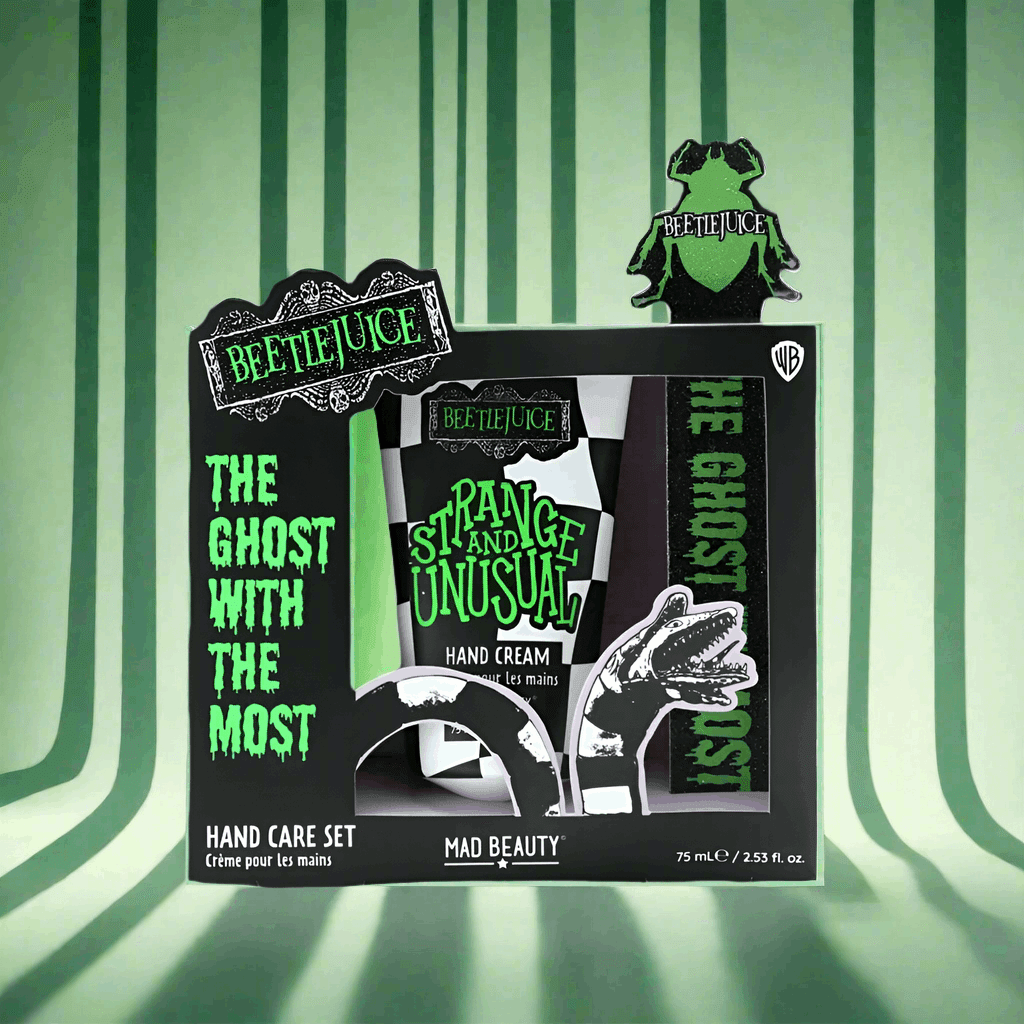 Shop Mad Beauty Warner Brothers Beetlejuice Hand Care Set Hand Cream for women – premium loungewear and festival fashion at Spoiled Brat