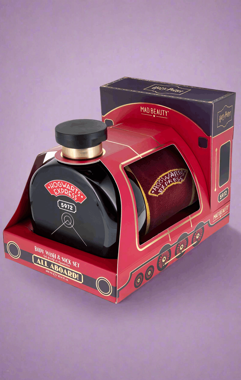 Shop Mad Beauty Warner Brothers Harry Potter Body Wash & Sock Set Socks for women – premium loungewear and festival fashion at Spoiled Brat