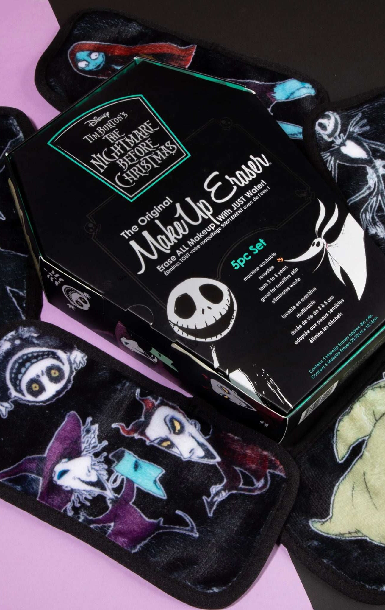 Makeup Eraser Disney Nightmare Before Christmas 5pc Mini Set Beauty Product by Makeup Eraser as seen on celebrities
