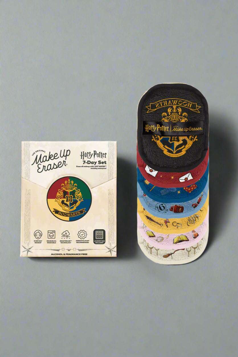 Shop Makeup Eraser Makeup Eraser Harry Potter™ 7 - Day Set | Hogwarts Beauty Product for women – premium loungewear and festival fashion at Spoiled Brat