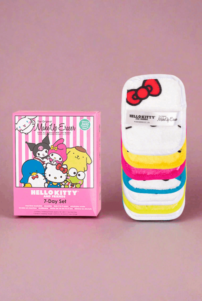 Shop Makeup Eraser Makeup Eraser Hello Kitty 7 - Day Set Beauty Product for women – premium loungewear and festival fashion at Spoiled Brat