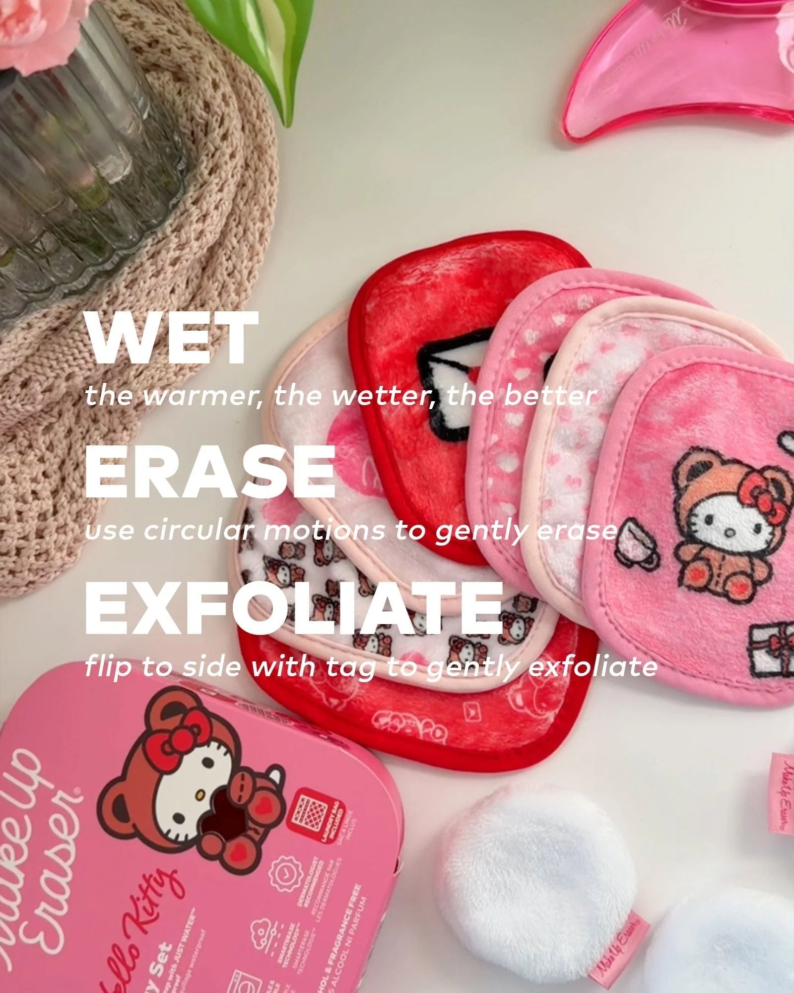 Shop Makeup Eraser Makeup Eraser Hello Kitty 7 - Day Sets Beauty Product for women – premium loungewear and festival fashion at Spoiled Brat