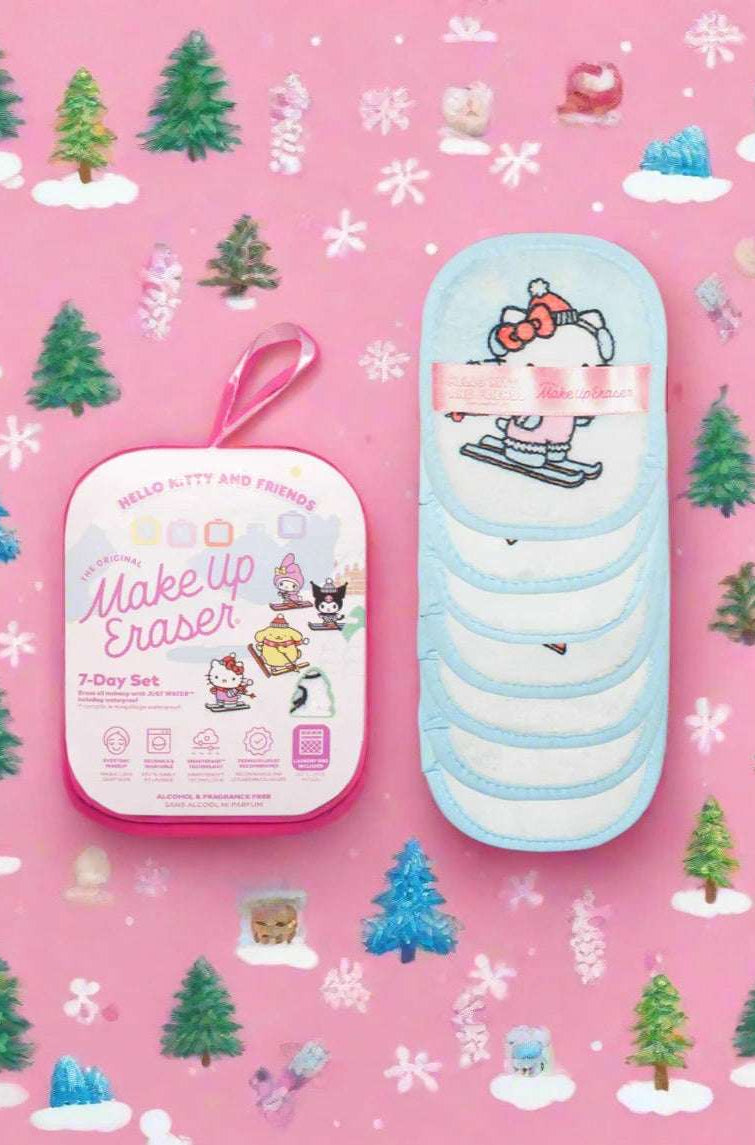 Shop Makeup Eraser Makeup Eraser Hello Kitty & Friends Aspen Vacation 7 - Day Set © Sanrio Beauty Product for women – premium loungewear and festival fashion at Spoiled Brat