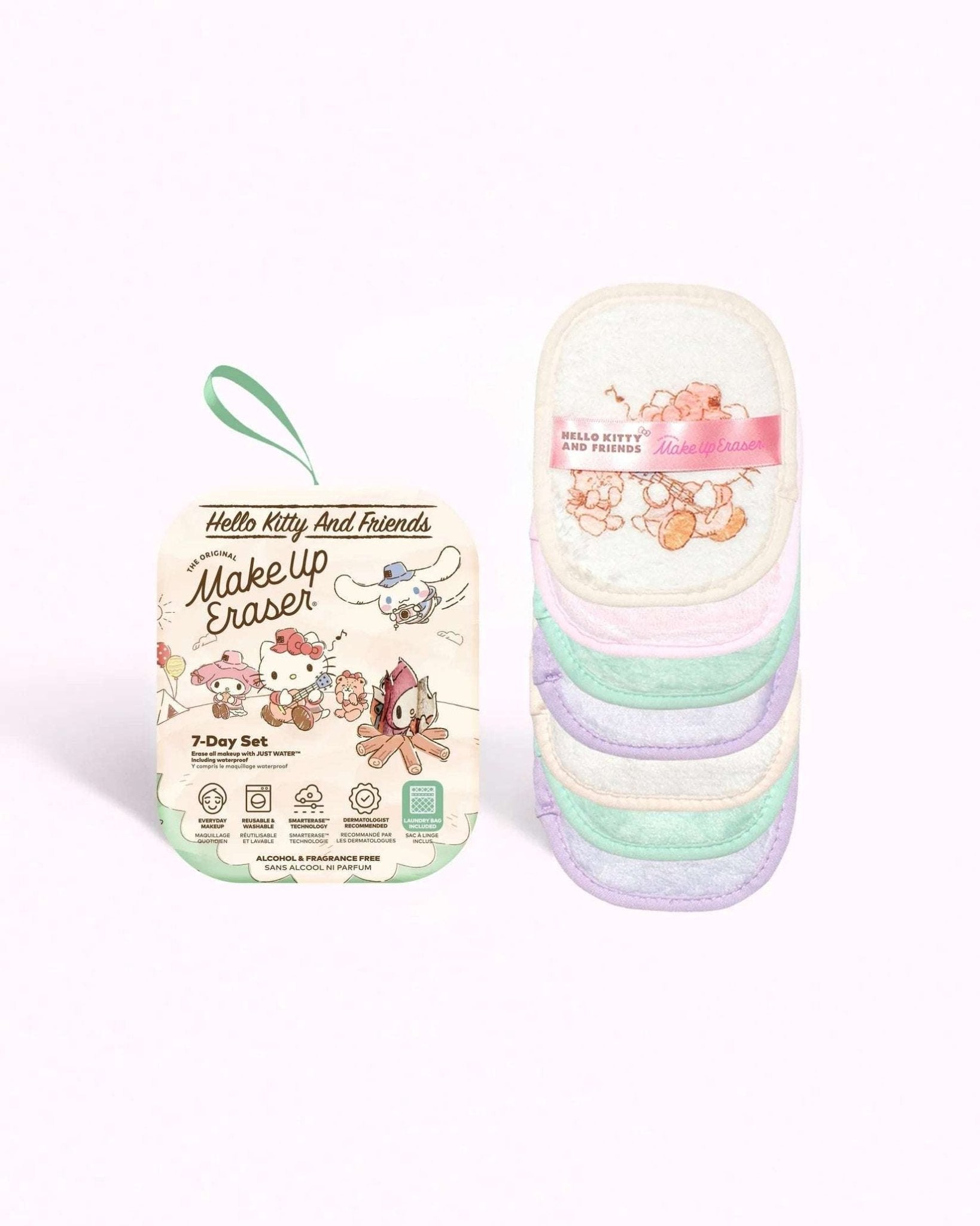 Shop Makeup Eraser Makeup Eraser Hello Kitty & Friends Camping 7 - Day Set © Sanrio Beauty Product for women – premium loungewear and festival fashion at Spoiled Brat