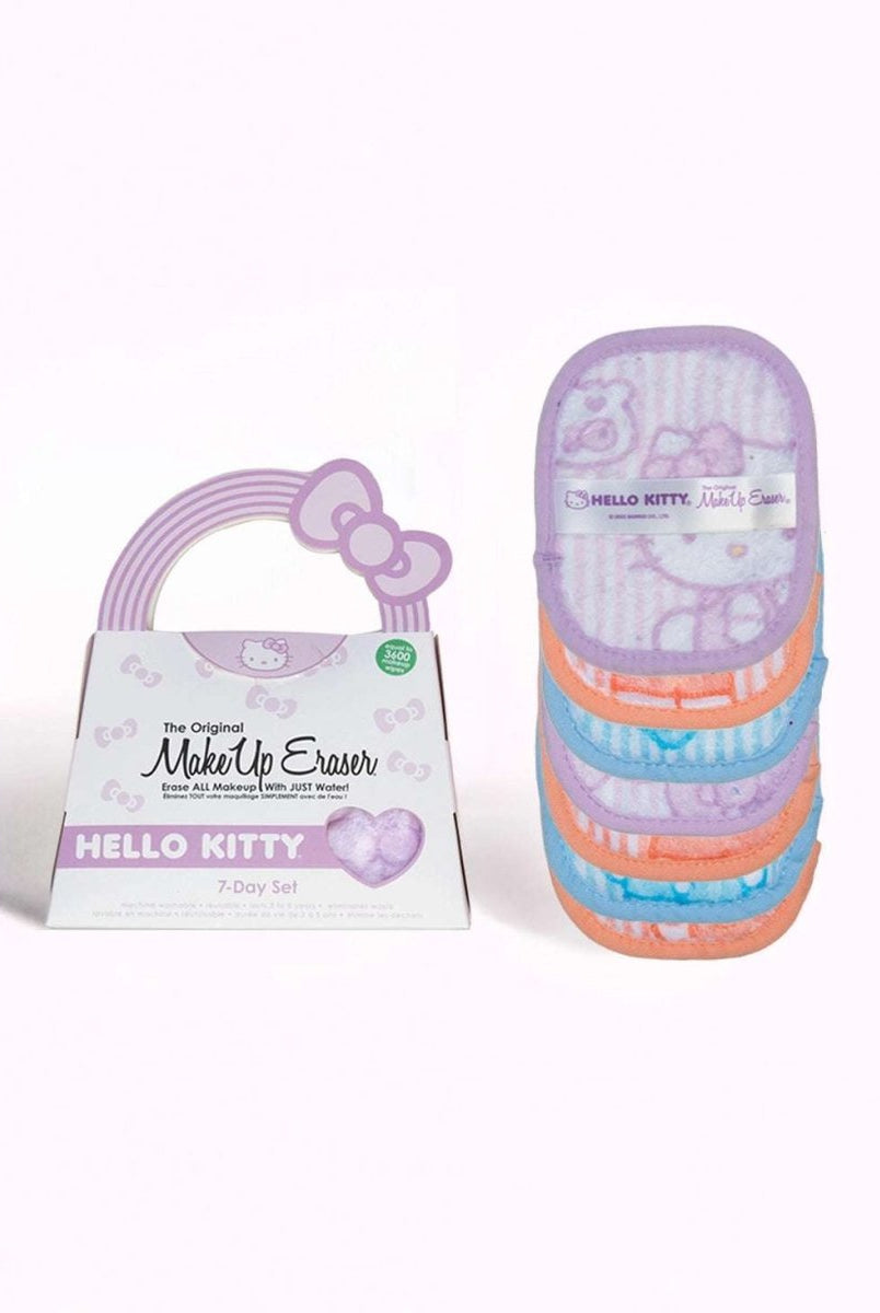 Shop Makeup Eraser Makeup Eraser Pastel Hello Kitty 7 - Day Set Beauty Product for women – premium loungewear and festival fashion at Spoiled Brat
