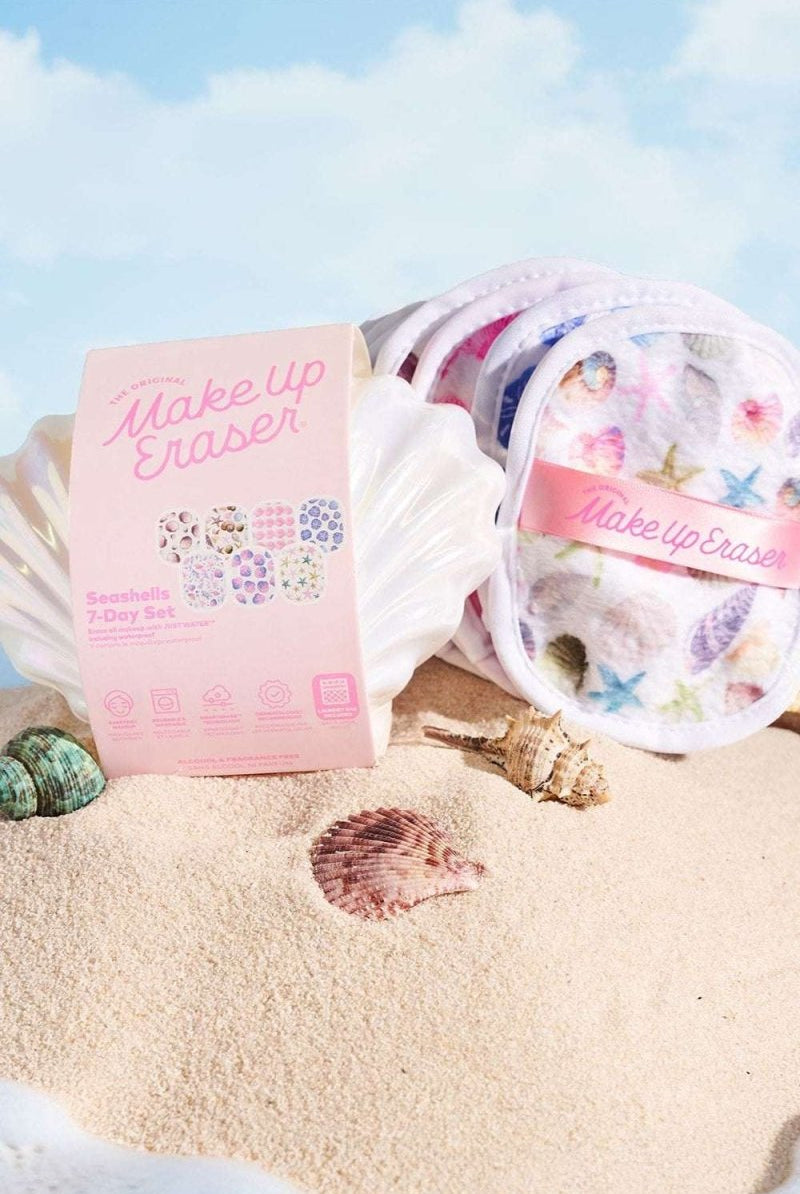 Shop Makeup Eraser Makeup Eraser Seashells 7 - Day Set Beauty Product for women – premium loungewear and festival fashion at Spoiled Brat