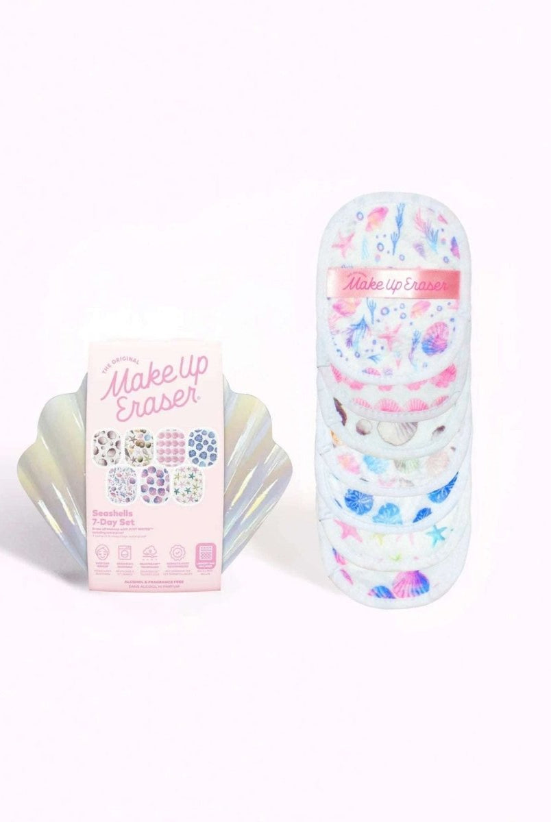 Shop Makeup Eraser Makeup Eraser Seashells 7 - Day Set Beauty Product for women – premium loungewear and festival fashion at Spoiled Brat