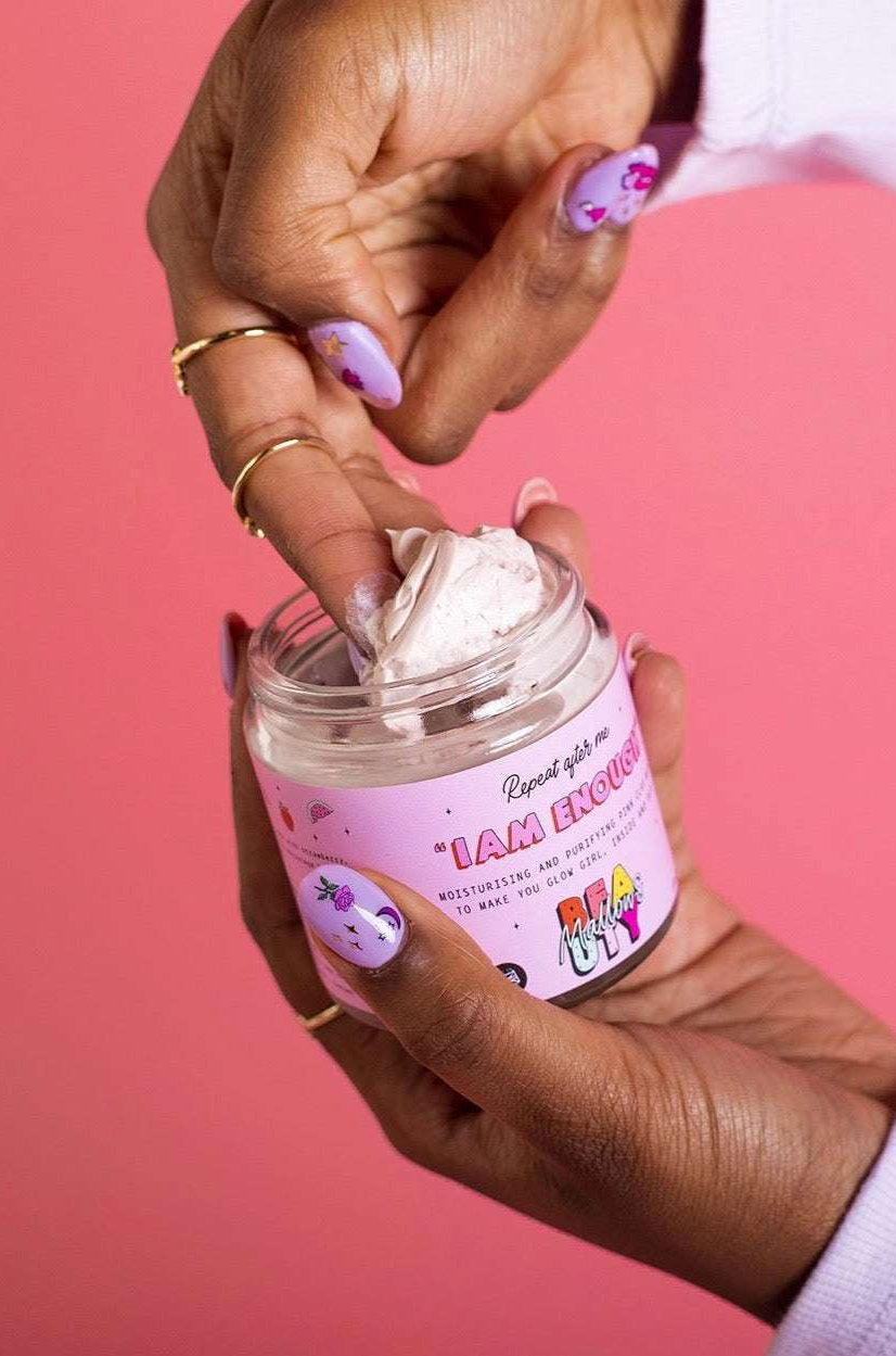 Shop Mallows Beauty Mallows Beauty Hyaluronic Acid Pink Clay Face Mask Beauty Kit for women – premium loungewear and festival fashion at Spoiled Brat