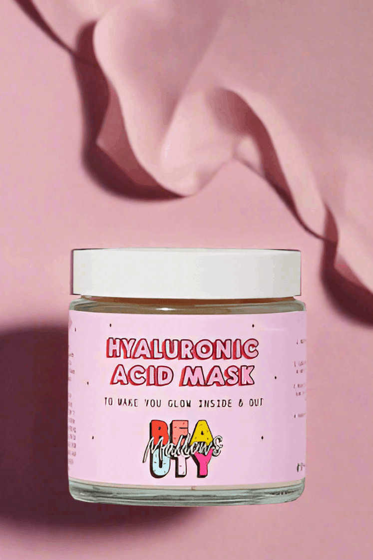 Shop Mallows Beauty Mallows Beauty Hyaluronic Acid Pink Clay Face Mask Beauty Kit for women – premium loungewear and festival fashion at Spoiled Brat