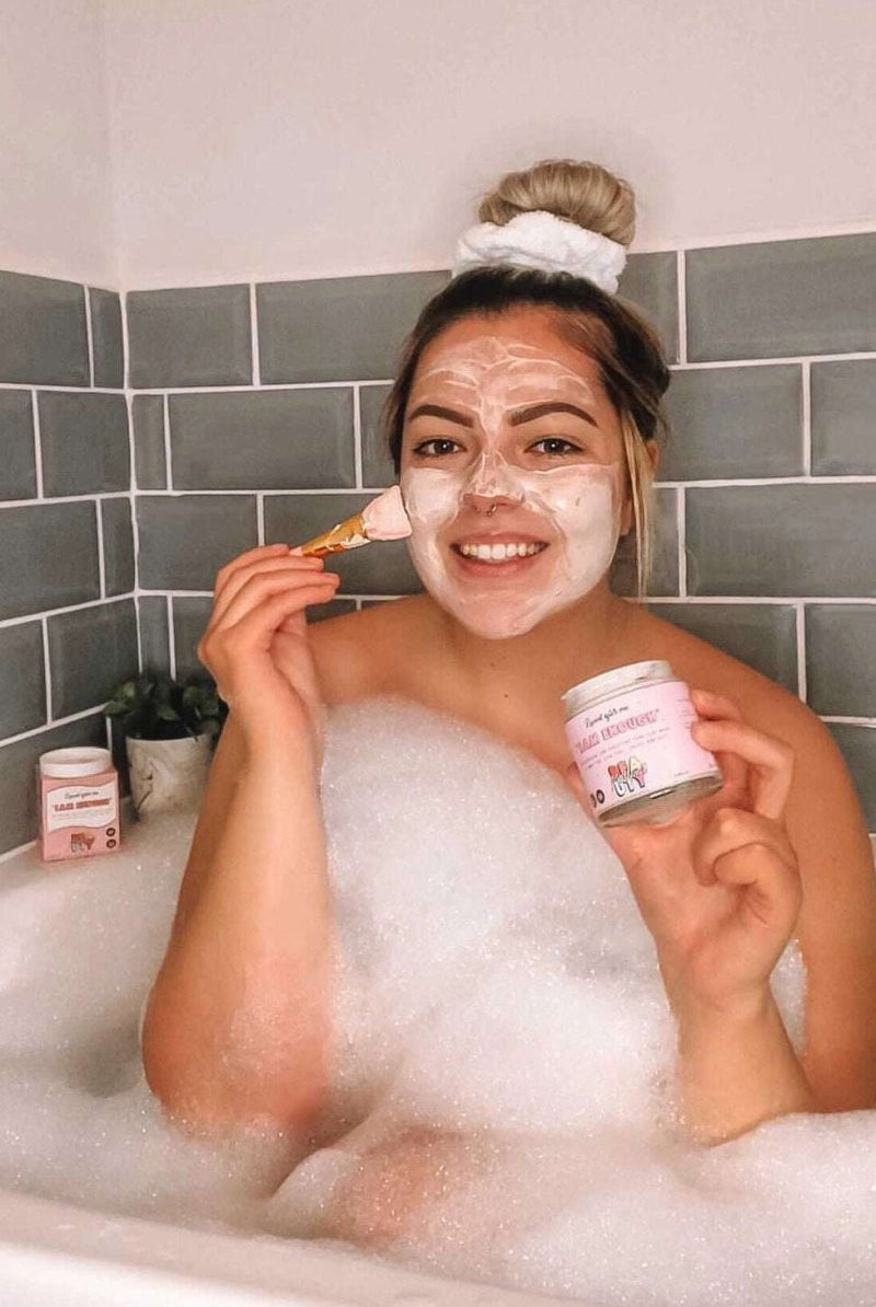Shop Mallows Beauty Mallows Beauty Hyaluronic Acid Pink Clay Face Mask Beauty Kit for women – premium loungewear and festival fashion at Spoiled Brat