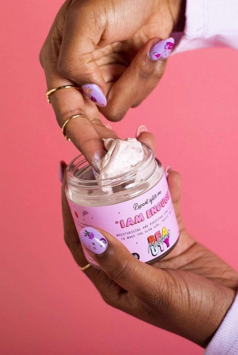 Shop Mallows Beauty Mallows Beauty Hyaluronic Acid Pink Clay Face Mask Beauty Kit for women – premium loungewear and festival fashion at Spoiled Brat