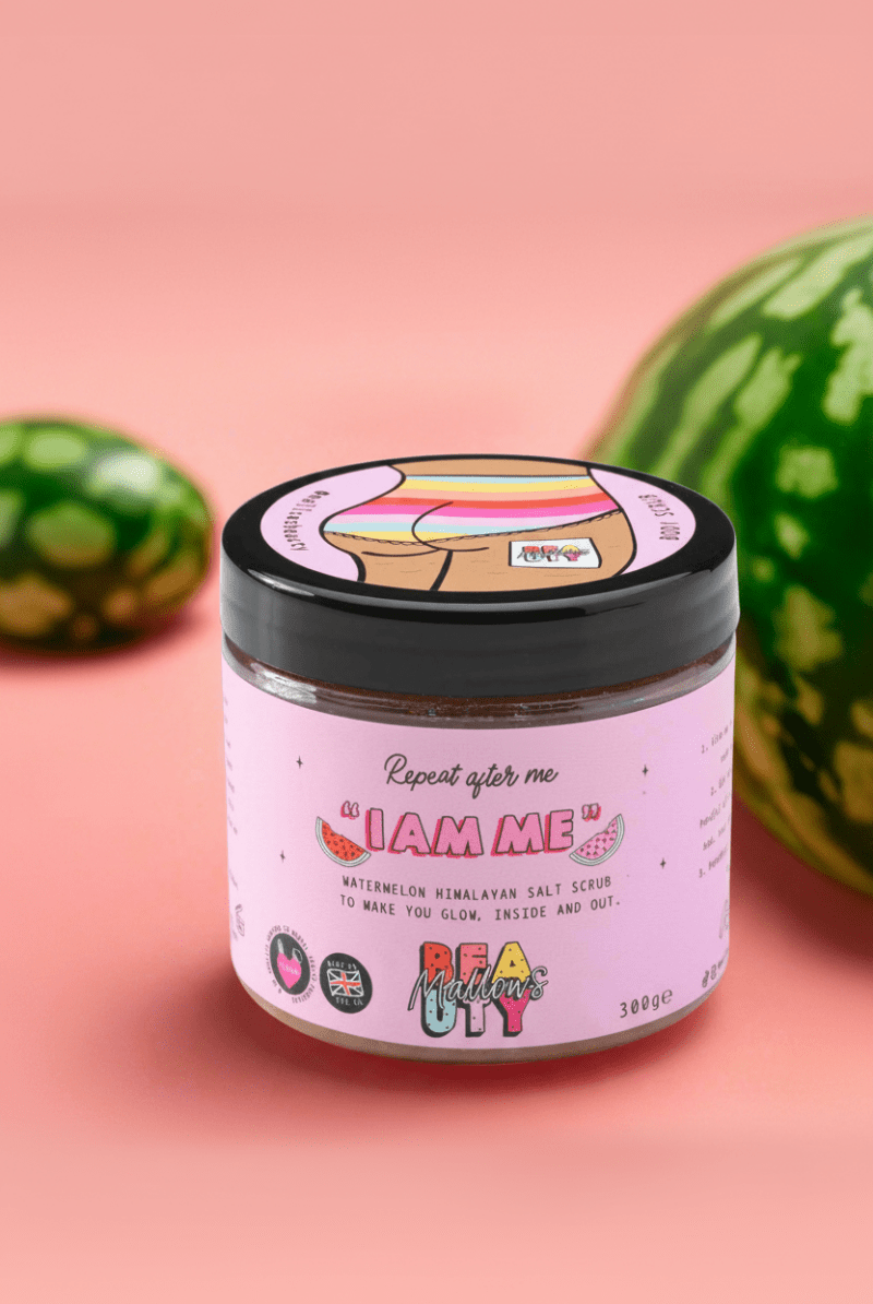 Shop Mallows Beauty Mallows Beauty Watermelon Pink Himalayan Body Scrub Beauty Kit for women – premium loungewear and festival fashion at Spoiled Brat
