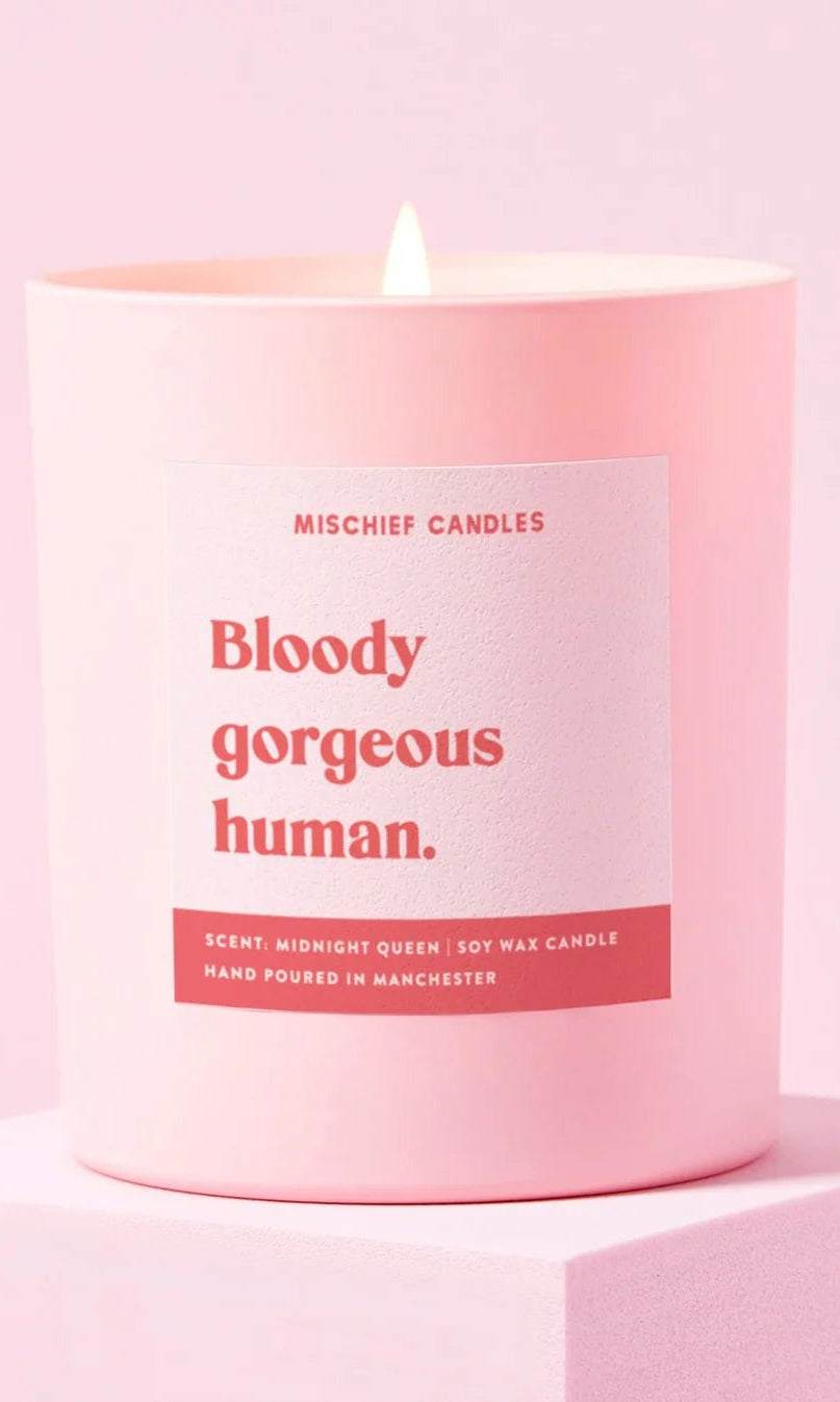Candle Bloody Gorgeous Human Candle by Mischief Candles – Candles – Pink | Spoiled Brat UK