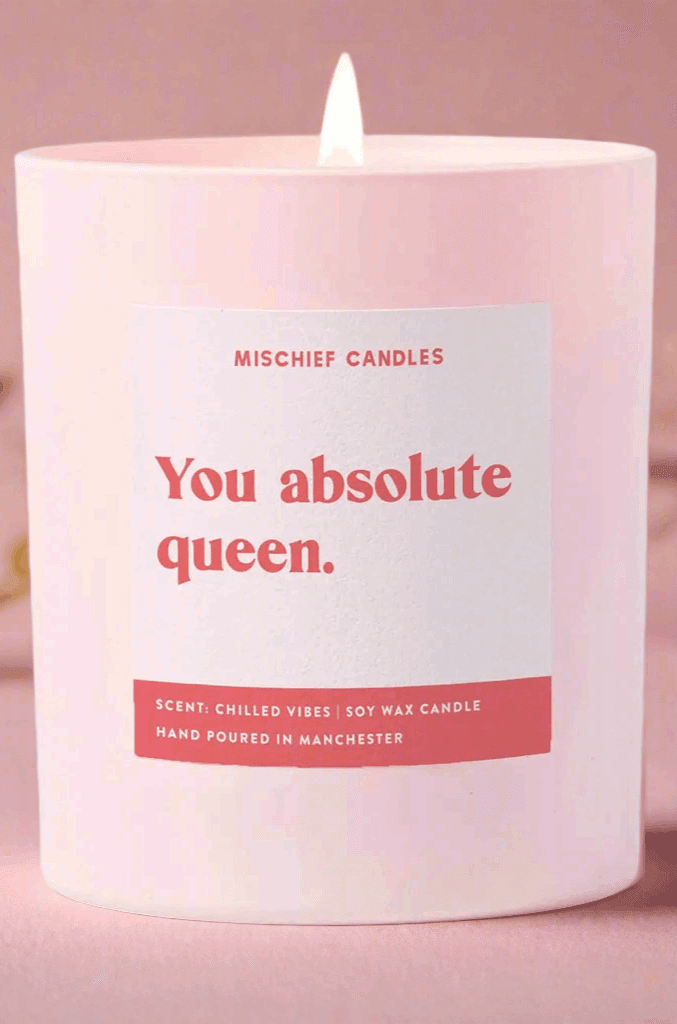 Shop Mischief Candles Mischief Candles You Queen Candle Candles for women – premium loungewear and festival fashion at Spoiled Brat
