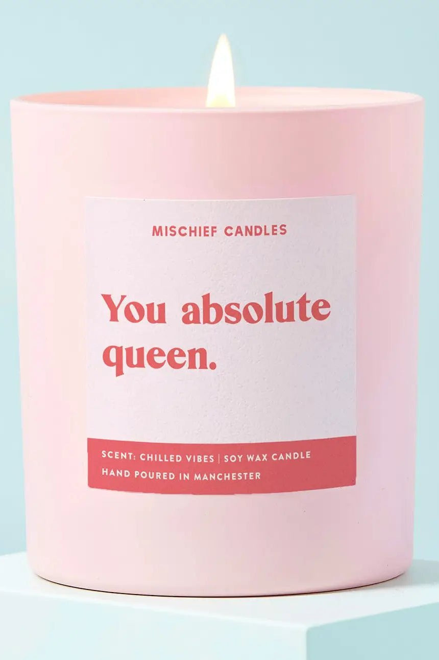 Shop Mischief Candles Mischief Candles You Queen Candle Candles for women – premium loungewear and festival fashion at Spoiled Brat