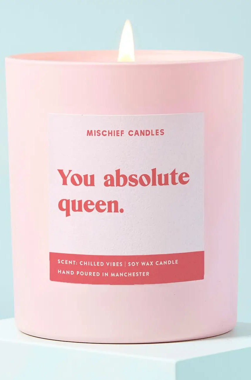 Shop Mischief Candles Mischief Candles You Queen Candle Candles for women – premium loungewear and festival fashion at Spoiled Brat